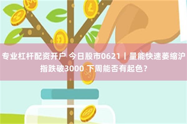 专业杠杆配资开户 今日股市0621丨量能快速萎缩沪指跌破3000 下周能否有起色？