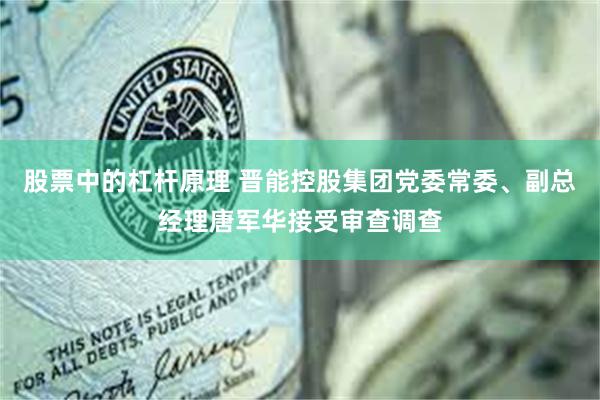 股票中的杠杆原理 晋能控股集团党委常委、副总经理唐军华接受审查调查