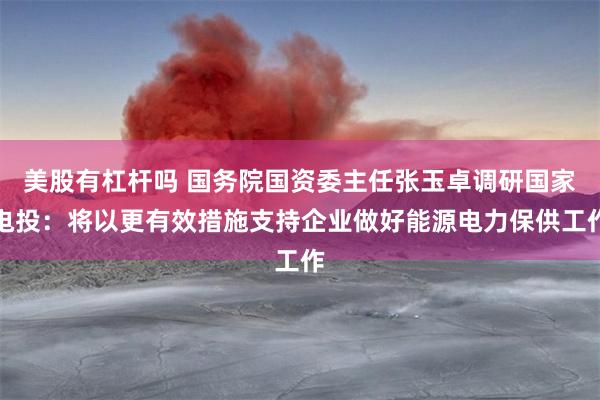 美股有杠杆吗 国务院国资委主任张玉卓调研国家电投：将以更有效措施支持企业做好能源电力保供工作