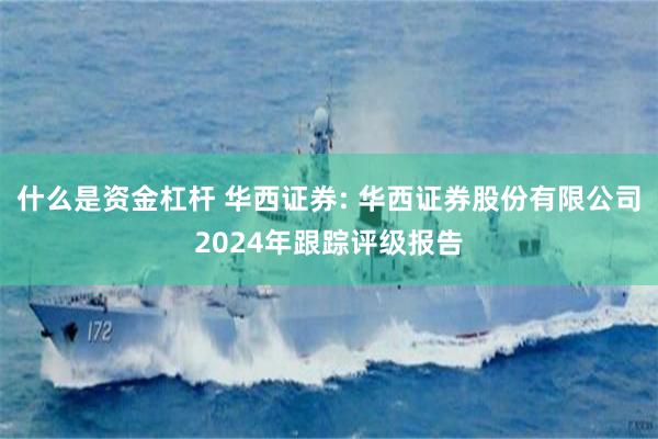 什么是资金杠杆 华西证券: 华西证券股份有限公司2024年跟踪评级报告