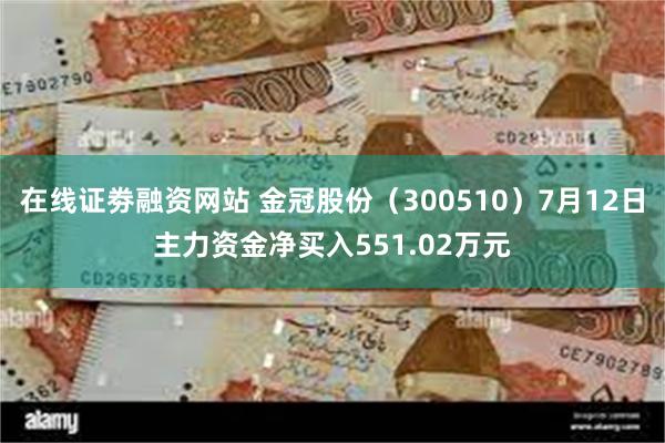 在线证劵融资网站 金冠股份（300510）7月12日主力资金净买入551.02万元