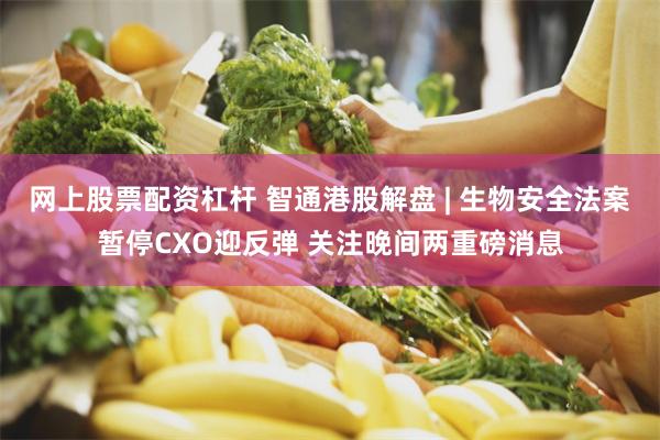 网上股票配资杠杆 智通港股解盘 | 生物安全法案暂停CXO迎反弹 关注晚间两重磅消息