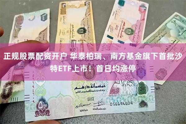 正规股票配资开户 华泰柏瑞、南方基金旗下首批沙特ETF上市！首日均涨停