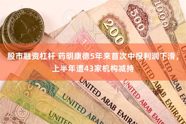 股市融资杠杆 药明康德5年来首次中报利润下滑，上半年遭43家机构减持