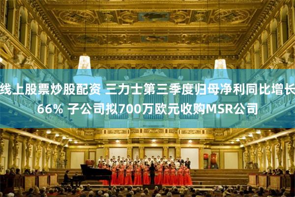 线上股票炒股配资 三力士第三季度归母净利同比增长66% 子公司拟700万欧元收购MSR公司