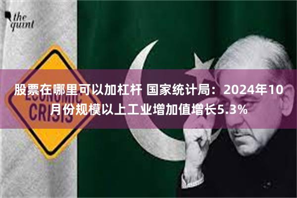 股票在哪里可以加杠杆 国家统计局：2024年10月份规模以上工业增加值增长5.3%