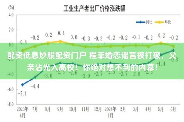 配资低息炒股配资门户 程菲婚恋谣言被打破，父亲沾光入高校！你绝对想不到的内幕！