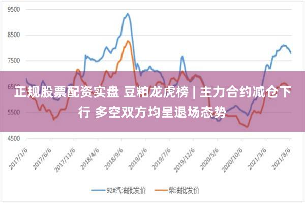 正规股票配资实盘 豆粕龙虎榜 | 主力合约减仓下行 多空双方均呈退场态势