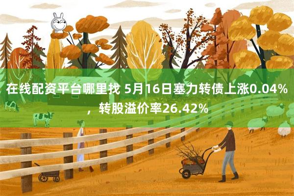 在线配资平台哪里找 5月16日塞力转债上涨0.04%，转股溢