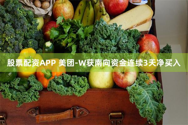 股票配资APP 美团-W获南向资金连续3天净买入